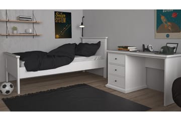 Paris skrivebord 130 cm - Hvit - Møbler - Bord - Kontorbord - Skrivebord