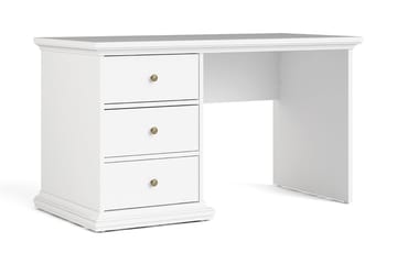 Paris skrivebord 130 cm - Hvit - Møbler - Bord - Kontorbord - Skrivebord