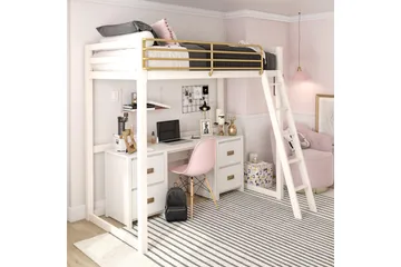 Quincy Skrivebord 120 cm Hvit - Queer Eye - Møbler - Bord - Kontorbord - Skrivebord