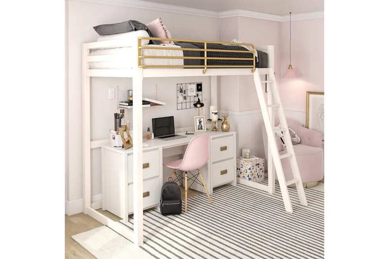 Quincy Skrivebord 120 cm Hvit - Queer Eye - Møbler - Bord - Kontorbord - Skrivebord