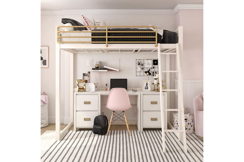 Quincy Skrivebord 120 cm Hvit - Queer Eye - Møbler - Bord - Kontorbord - Skrivebord