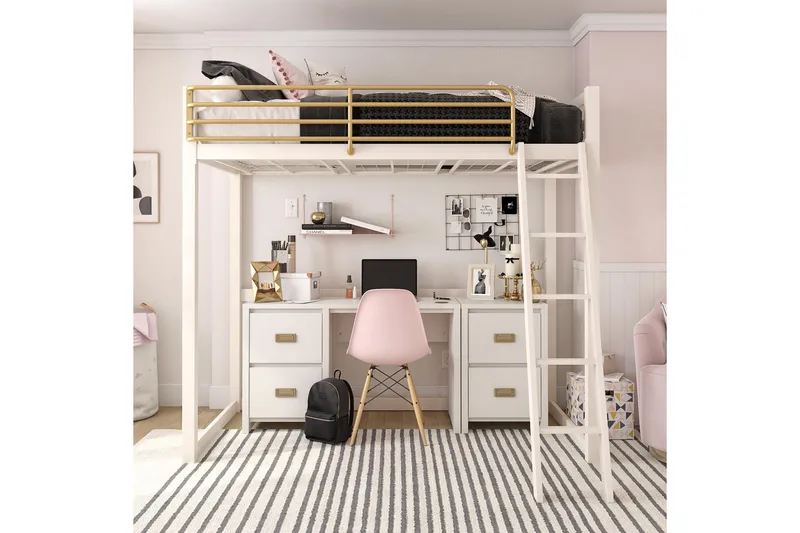 Quincy Skrivebord 120 cm Hvit - Queer Eye - Møbler - Bord - Kontorbord - Skrivebord