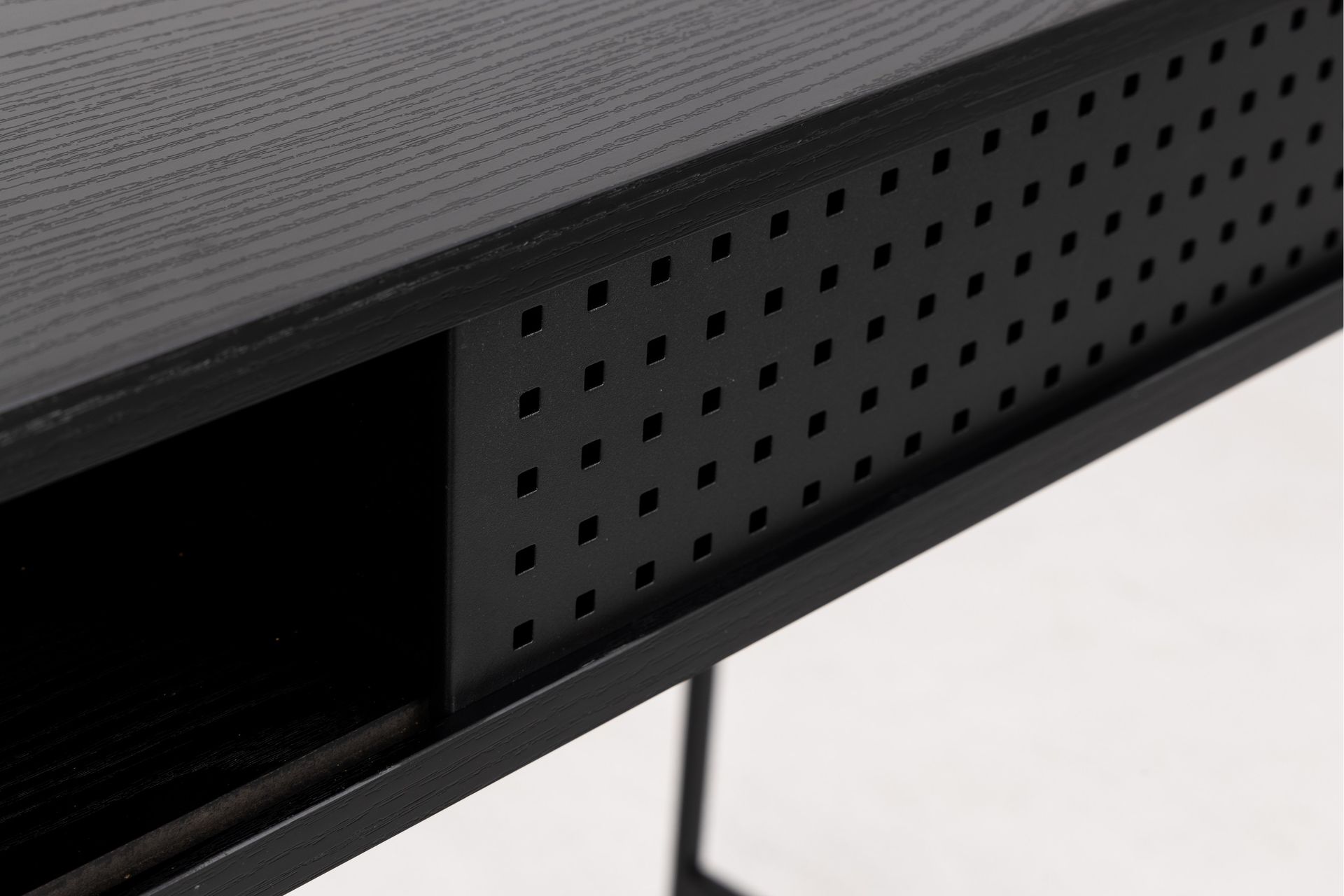 Skrivebord Ricketts 110x110 cm - Sort - Møbler - Bord - Kontorbord - Skrivebord