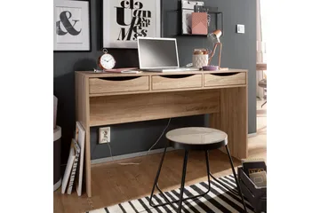 Ryea Skrivebord 120 cm med Oppbevaring 3 Skuffer - Natur - Møbler - Bord - Kontorbord - Skrivebord