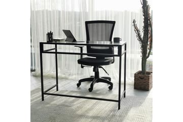 Sabani Skrivebord 100 cm - Glass/Svart - Møbler - Bord - Kontorbord - Skrivebord