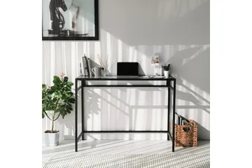 Sabani Skrivebord 100 cm - Glass/Svart - Møbler - Bord - Kontorbord - Skrivebord