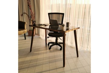 Sabani Skrivebord 110 cm - Glass/Valnøttbrun - Møbler - Bord - Kontorbord - Skrivebord