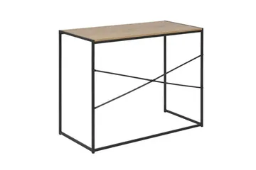 Seaford Skrivebord 100x45x75 cm Eik/Svart - Møbler - Bord - Kontorbord - Skrivebord