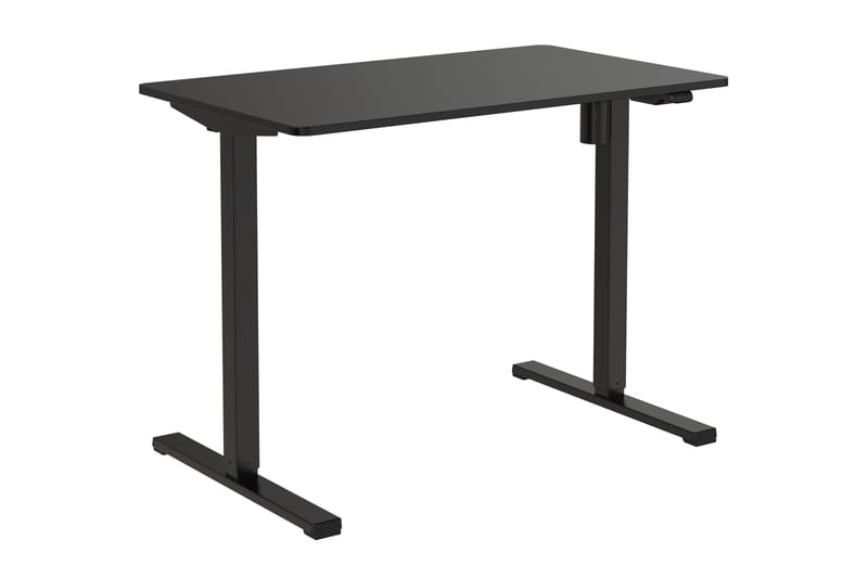 Skrivebord Shabus 100x60 cm Heve og Senkbart - Svart - Skrivebord - Databord & PC bord - Hev og senkbart skrivebord