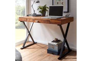Skirvebord Rachid 120 cm Rektangulær - Natur - Møbler - Bord - Kontorbord - Skrivebord