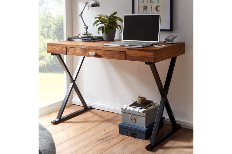 Skirvebord Rachid 120 cm Rektangulær - Natur - Møbler - Bord - Kontorbord - Skrivebord
