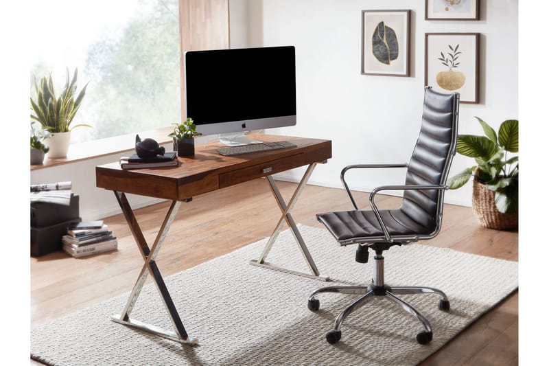 Skirvebord Rachid 120 cm Rektangulær - Natur - Møbler - Bord - Kontorbord - Skrivebord