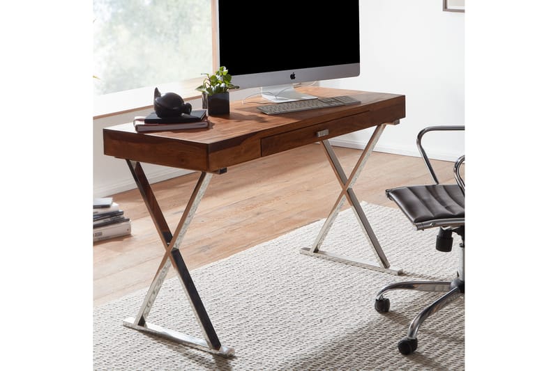Skirvebord Rachid 120 cm Rektangulær - Natur - Møbler - Bord - Kontorbord - Skrivebord