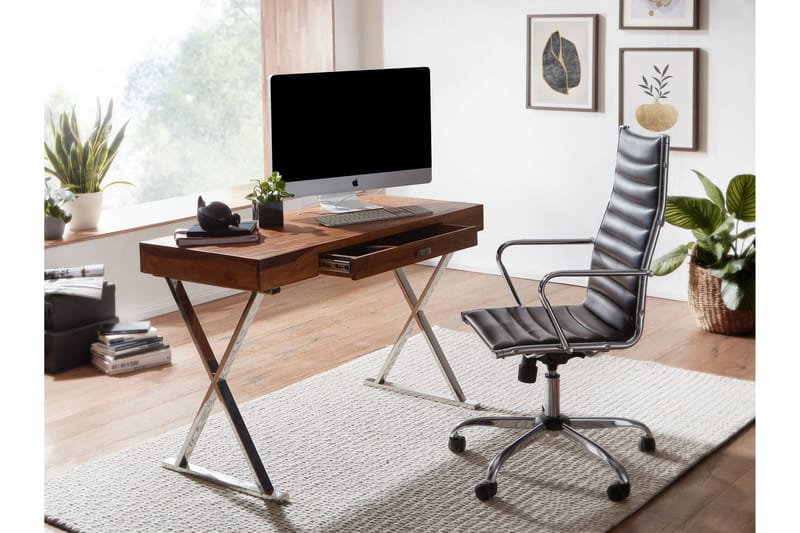 Skirvebord Rachid 120 cm Rektangulær - Natur - Møbler - Bord - Kontorbord - Skrivebord