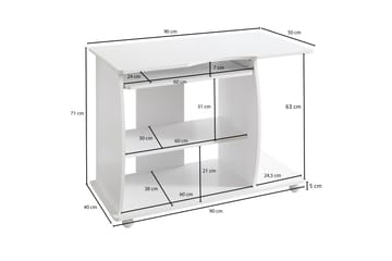 Skrivbord & datorbord Wohnling Vit - Møbler - Bord - Kontorbord - Skrivebord