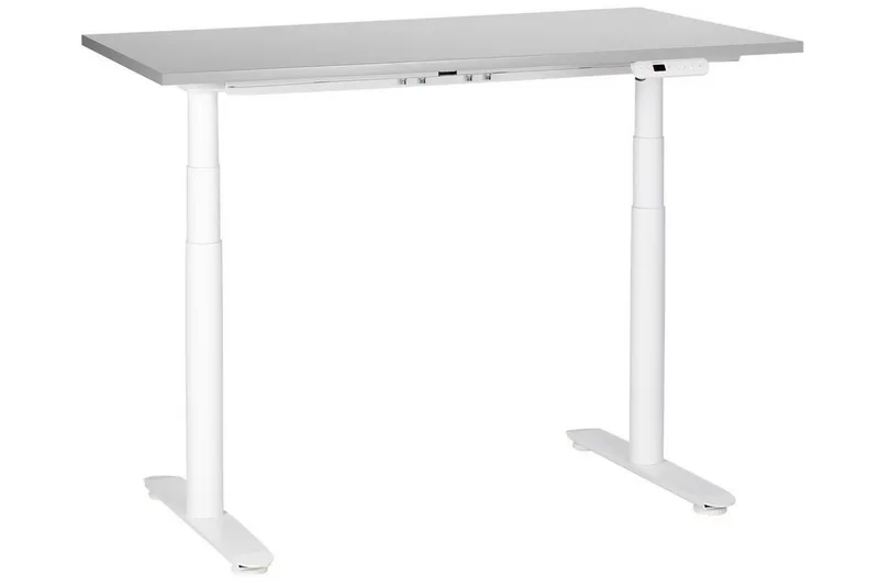 Skrivbord Grå, Vit - Møbler - Bord - Kontorbord - Skrivebord