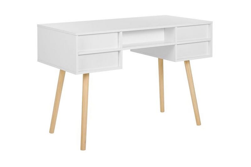 Skrivebord 110 x 55 cm Hvit LEVIN - Hvit - Møbler - Bord - Kontorbord - Skrivebord