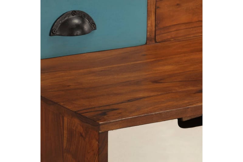 Skrivebord 110x50x90 cm heltre akasie - Flerfarget - Skrivebord - Databord & PC bord