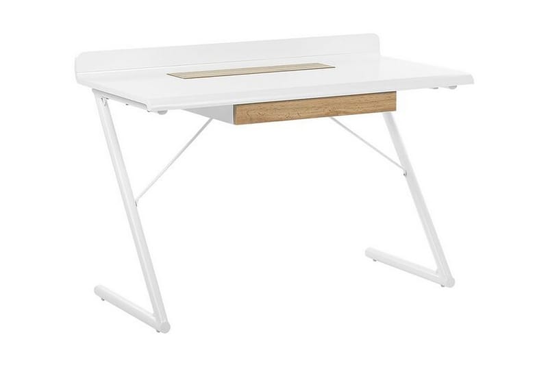 Skrivebord 120 x 60 cm Hvit/Lyst tre FOCUS - Hvit - Skrivebord - Databord & PC bord