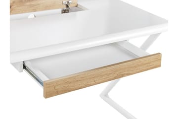Skrivebord 120 x 60 cm Hvit/Lyst tre FOCUS - Hvit - Møbler - Bord - Kontorbord - Skrivebord