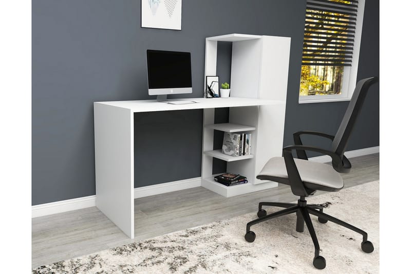 Skrivebord Andocester 120 cm - Hvit - Skrivebord - Databord & PC bord