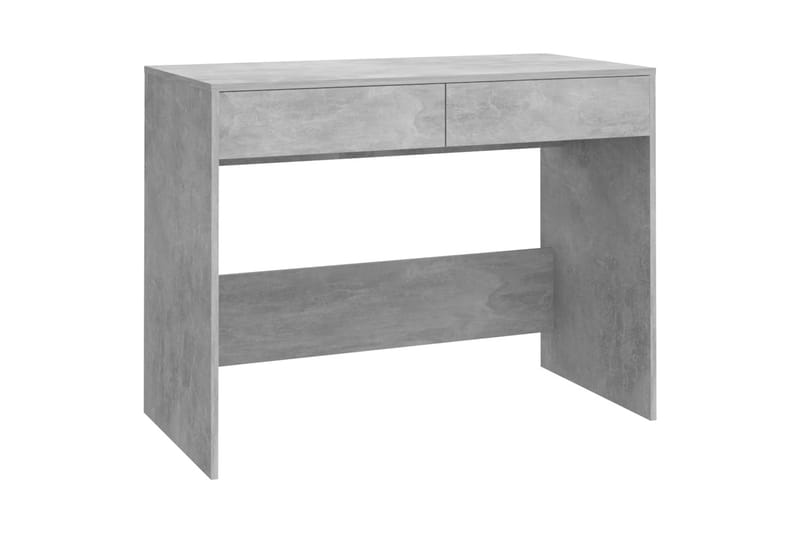 Skrivebord betonggrå 101x50x76,5 cm sponplate - Grå - Skrivebord - Databord & PC bord