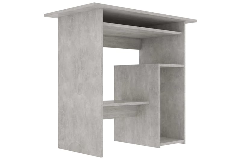 Skrivebord betonggrå 80x45x74 cm sponplate - Skrivebord - Databord & PC bord