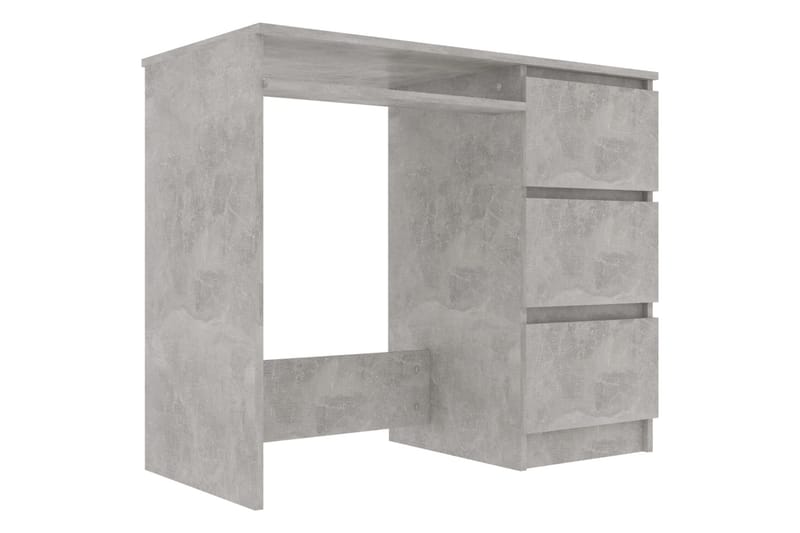 Skrivebord betonggrå 90x45x76 cm sponplate - Grå - Skrivebord - Databord & PC bord