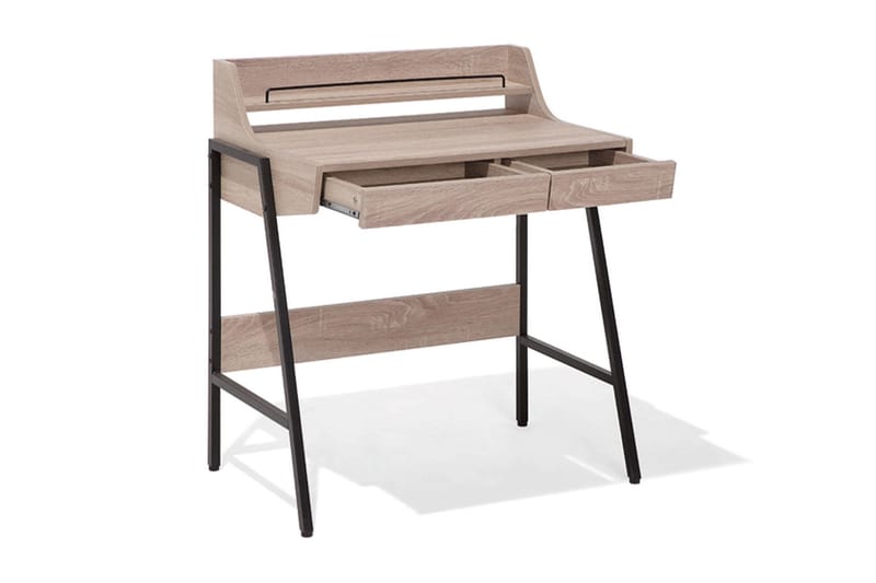 Skrivebord Broxeele 77 cm med Oppbevaring - Tre/Natur - Møbler - Bord - Kontorbord - Skrivebord