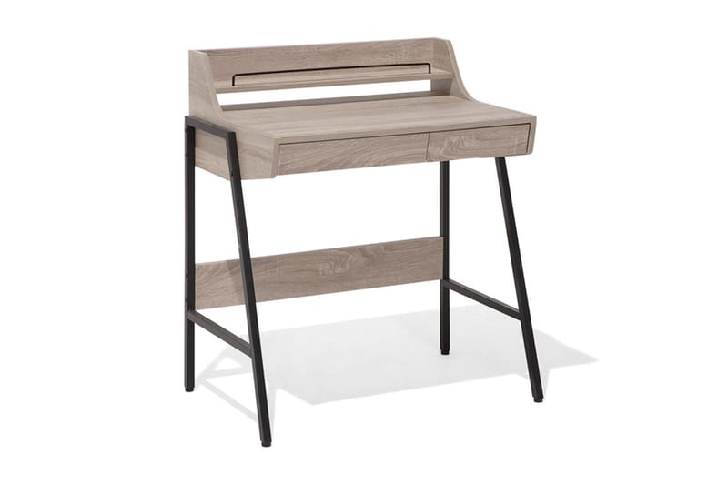 Skrivebord Broxeele 77 cm med Oppbevaring - Tre/Natur - Møbler - Bord - Kontorbord - Skrivebord