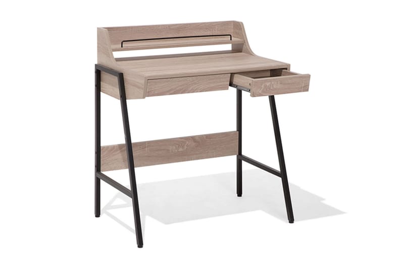 Skrivebord Broxeele 77 cm med Oppbevaring - Tre/Natur - Skrivebord - Databord & PC bord
