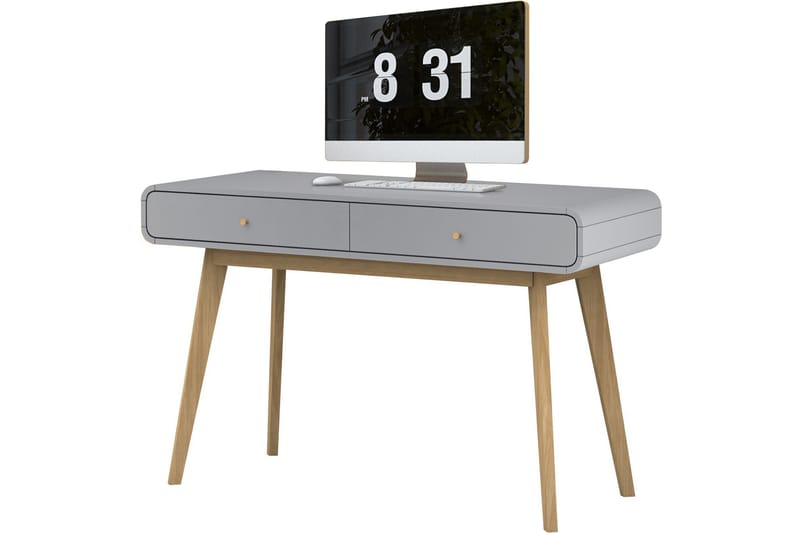 Skrivebord Caitlyn 120 cm - Grå - Skrivebord - Databord & PC bord