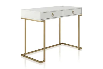 Skrivebord Camila 106 cm Hvit - Møbler - Bord - Kontorbord - Skrivebord