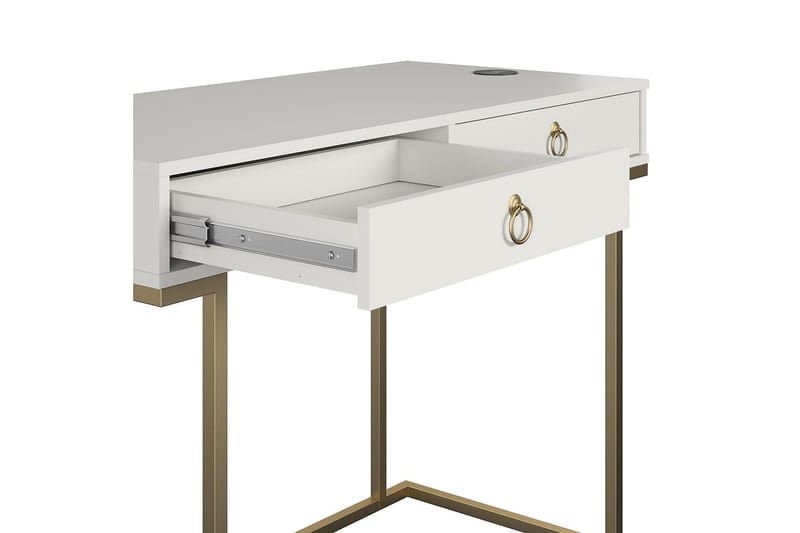 Skrivebord Camila 106 cm Hvit - Møbler - Bord - Kontorbord - Skrivebord
