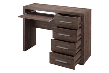 Skrivebord Ciborro 120 cm med Oppbevaring 4 Skuffer - Eikfarge/Brun - Møbler - Bord - Kontorbord - Skrivebord