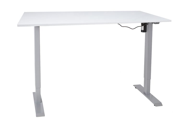 Skrivebord Cogito 1 140 cm Hev- og Senkbart Elektrisk - Gråhvit - Skrivebord - Databord & PC bord - Hev og senkbart skrivebord