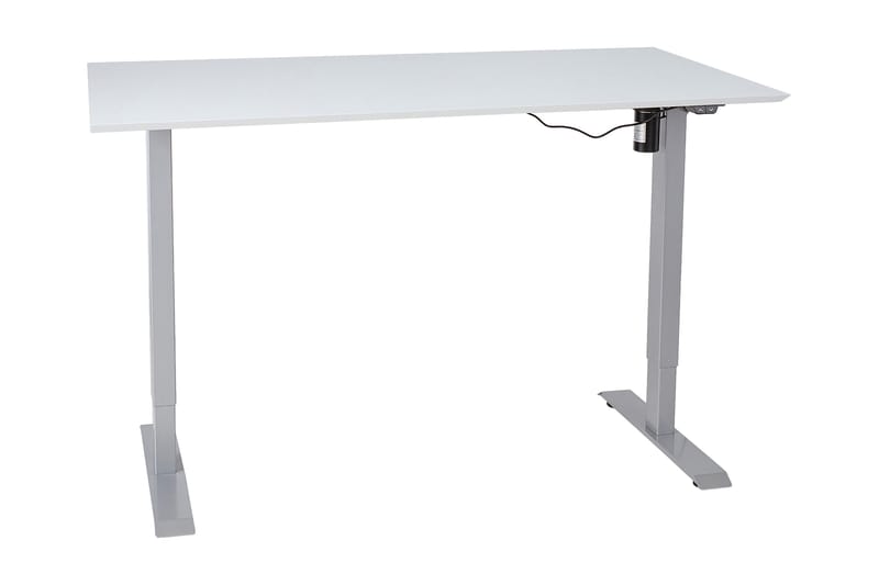 Skrivebord Cogito 1 160 cm Hev- og Senkbart Elektrisk - Gråhvit - Skrivebord - Databord & PC bord - Hev og senkbart skrivebord
