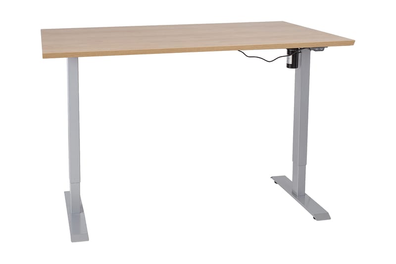 Skrivebord Cogito 1 160 cm Hev- og Senkbart Elektrisk - Hickory - Skrivebord - Databord & PC bord - Hev og senkbart skrivebord