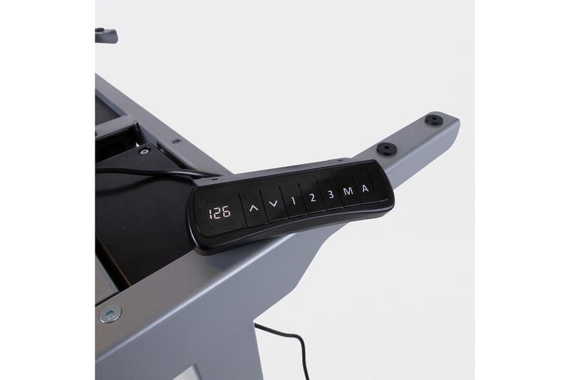 Skrivebord Cogito 2 140 cm Hev- og Senkbart - Gråhvit - Møbler - Bord - Kontorbord - Skrivebord
