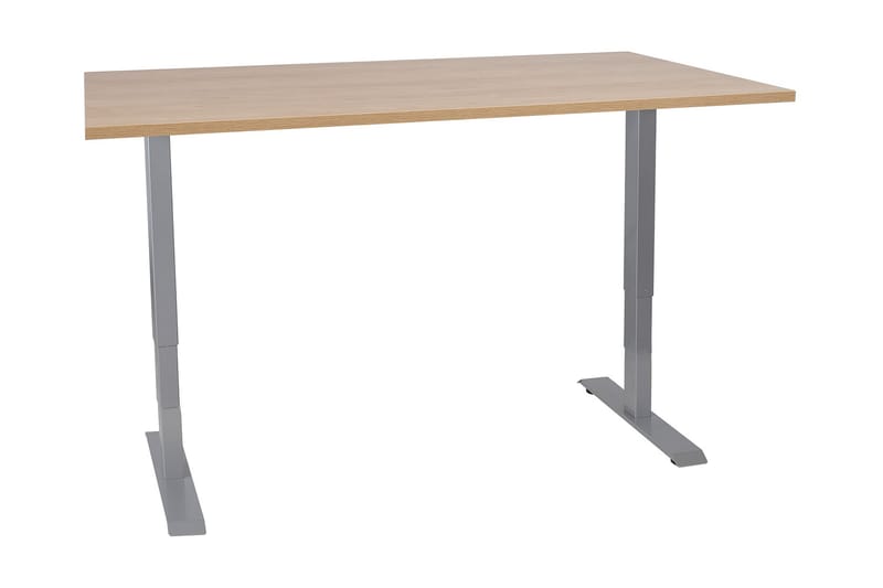 Skrivebord Cogito 2 160 cm Hev- og Senkbart - Tre/Natur - Skrivebord - Databord & PC bord - Hev og senkbart skrivebord