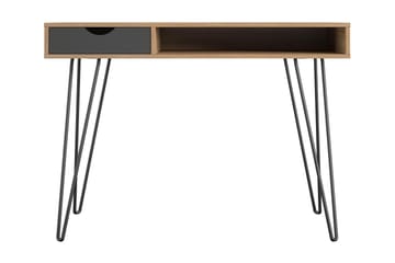 Skrivebord Concord 106 cm med Oppbevaring Skuff Grå/Natur/Sv - Novogratz - Møbler - Bord - Kontorbord - Skrivebord