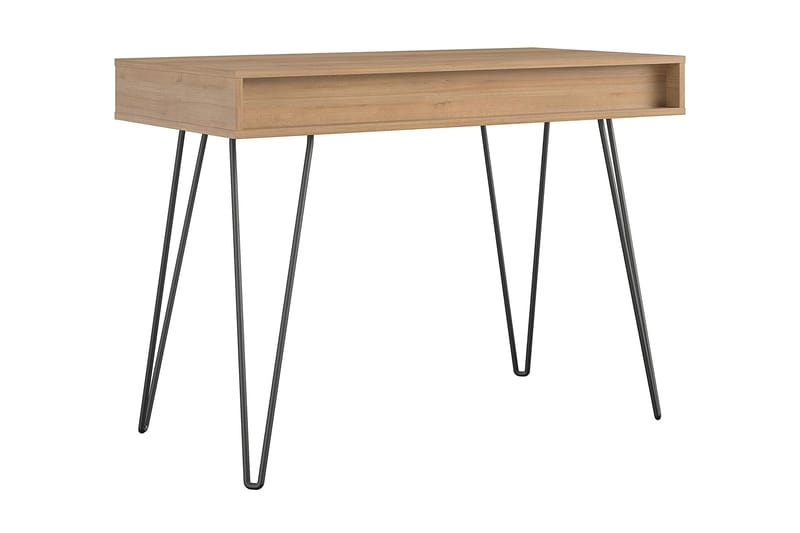 Skrivebord Concord 106 cm med Oppbevaring Skuff Grå/Natur/Sv - Novogratz - Møbler - Bord - Kontorbord - Skrivebord