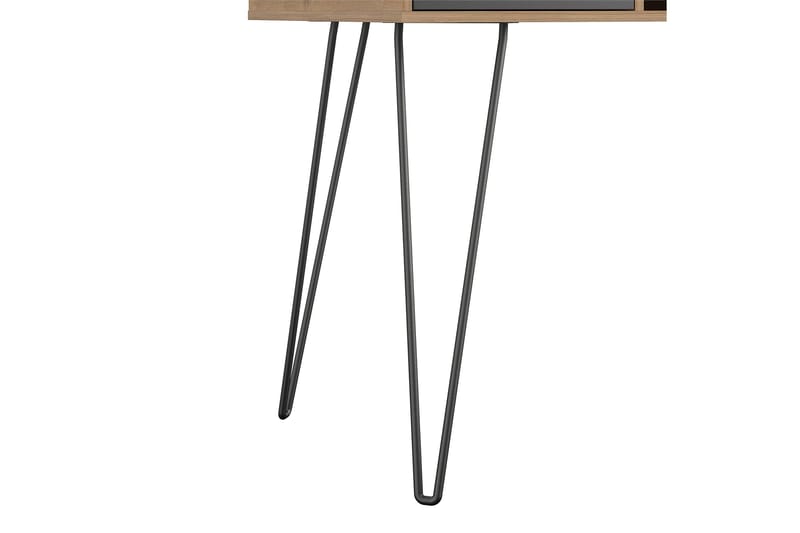 Skrivebord Concord 106 cm med Oppbevaring Skuff Grå/Natur/Sv - Novogratz - Møbler - Bord - Kontorbord - Skrivebord