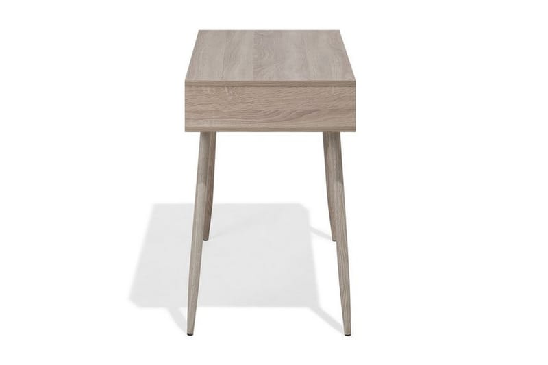 Skrivebord Deoban 100 cm med Oppbevaring Skuff + Hylle - Lysebrun/Vi - Skrivebord - Databord & PC bord