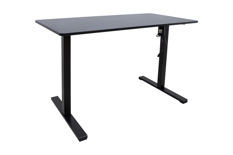 Skrivebord Ergo Optimal med motor 120x60 cm Svart