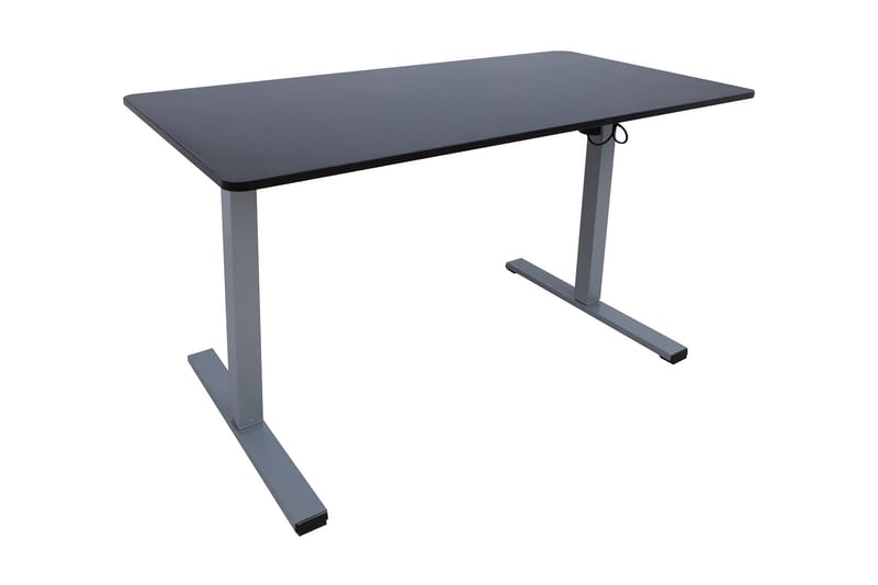 Skrivebord Ergo Optimal med motor 120x60 cm Svart/Grå - Skrivebord - Databord & PC bord