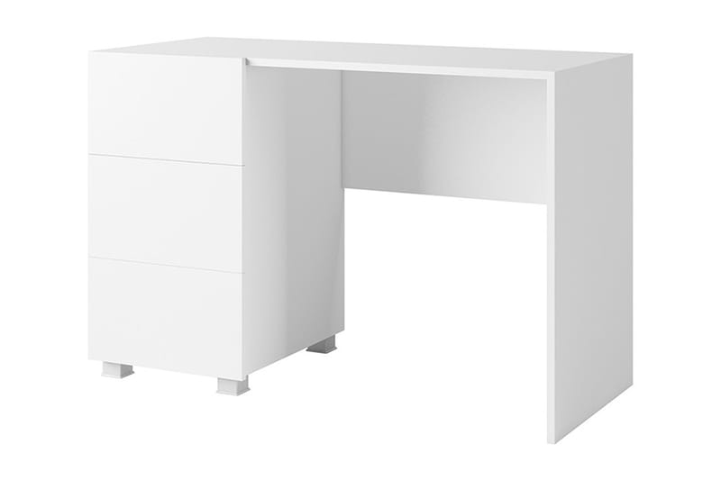 Skrivebord Frick 110 cm med Oppbevaring, Hvit