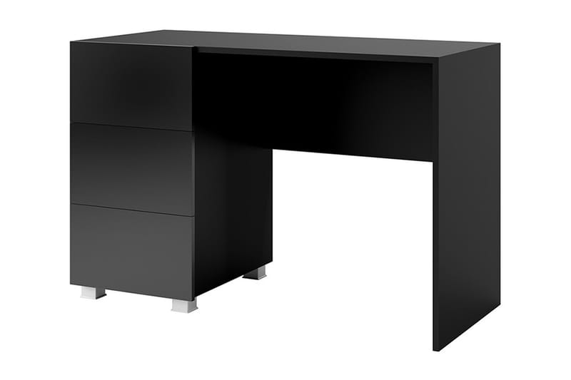Skrivebord Frick 110 cm med Oppbevaring - Svart - Skrivebord - Databord & PC bord