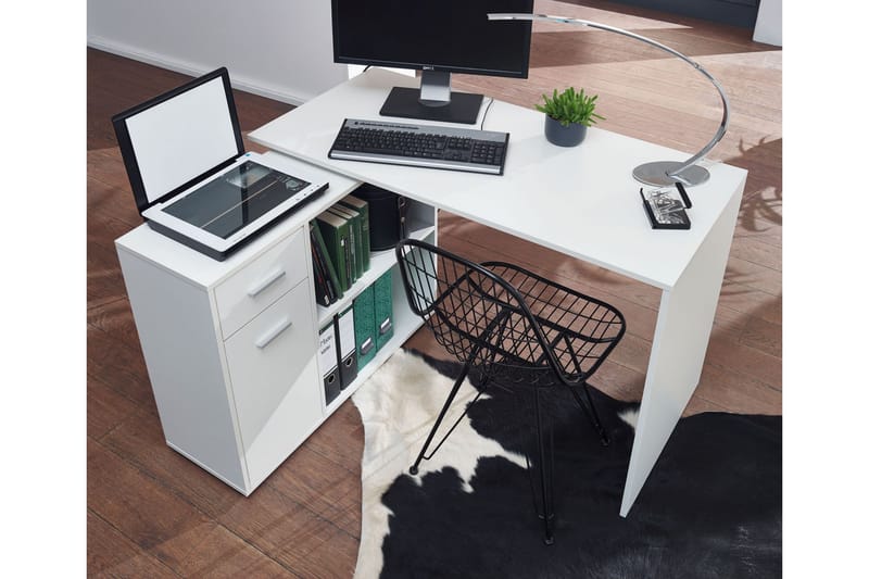 Skrivebord Gaddana 120 cm - Hvit - Møbler - Bord - Kontorbord - Skrivebord