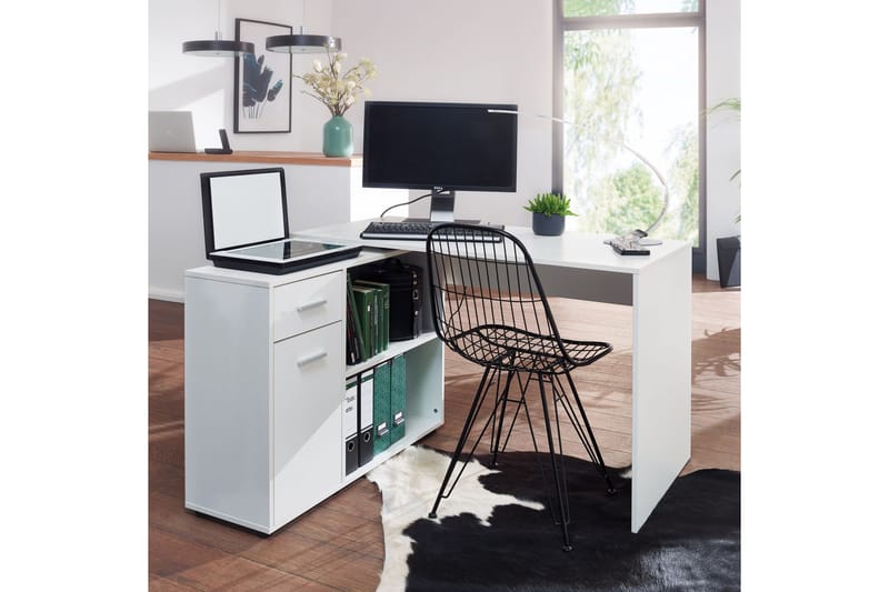 Skrivebord Gaddana 120 cm - Hvit - Møbler - Bord - Kontorbord - Skrivebord